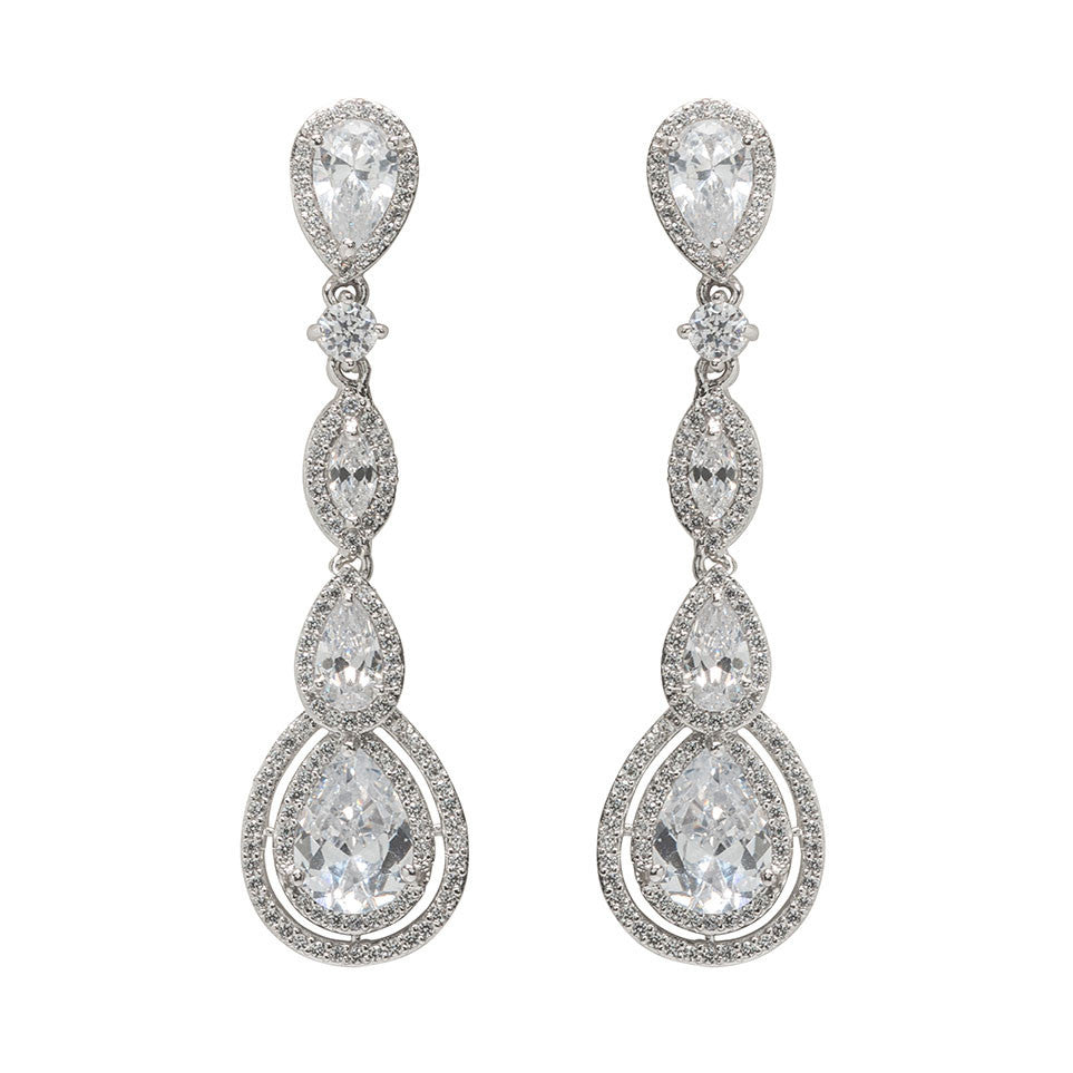 Claire Long Drop Earrings