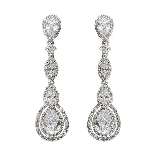 Claire Long Drop Earrings